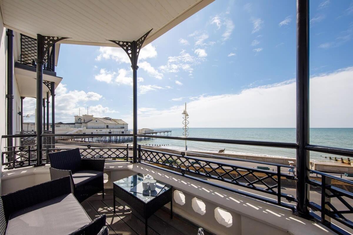 Panoramic Sea Views In Beachfront Apt W Balcony 보그너레지스 외부 사진